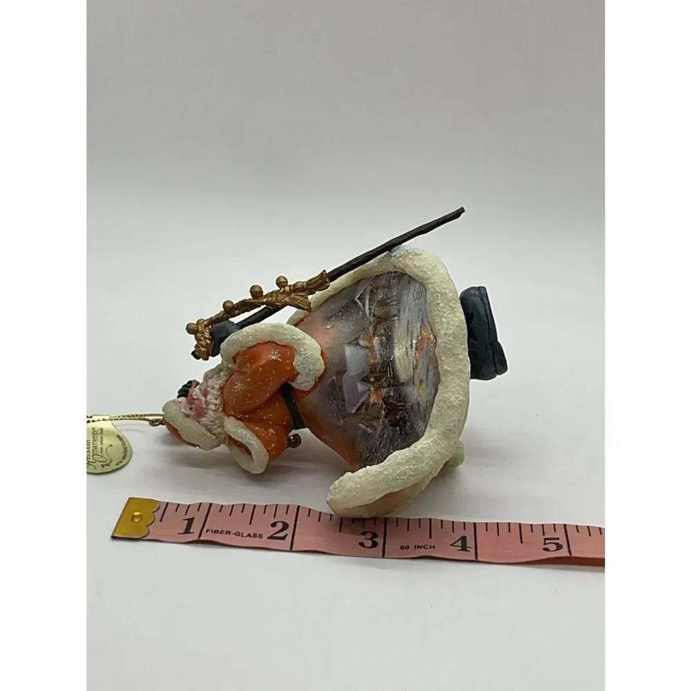 Ashton-Drake Old World Santa Jingling SleighBells Thomas Kinkade Ornament